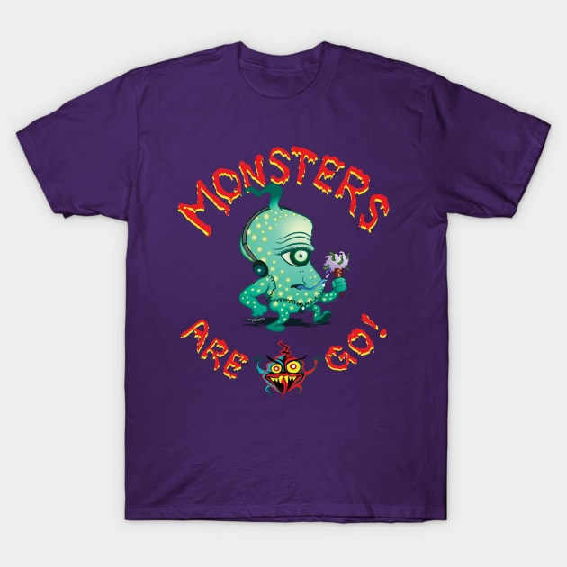 Monsters-are-Go!06 T-Shirt by RickLucey